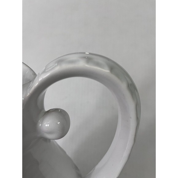 Bay W. Germany Vintage White Floral Ceramic Pitcher 12" - Picture 3 of 5